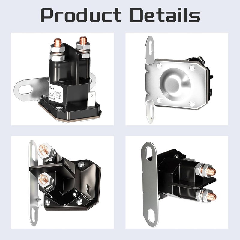 JTAREA 725-1426 Solenoid 12V Lawn Mower Starter Solenoids Replacement Parts for MTD 925-1426 725-1426A 925-1426A 725-0771 925-0771 Snapper 18817 75671 Toro 112-0309 - Image 3